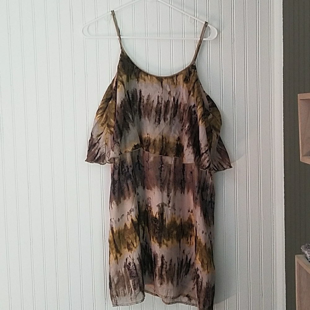 Glam Silk Tie Dye Dress